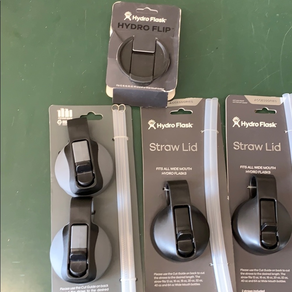 Hydroflask lid and straw lot